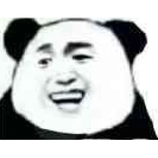мемы, азиат, человек, панда голова, panda
