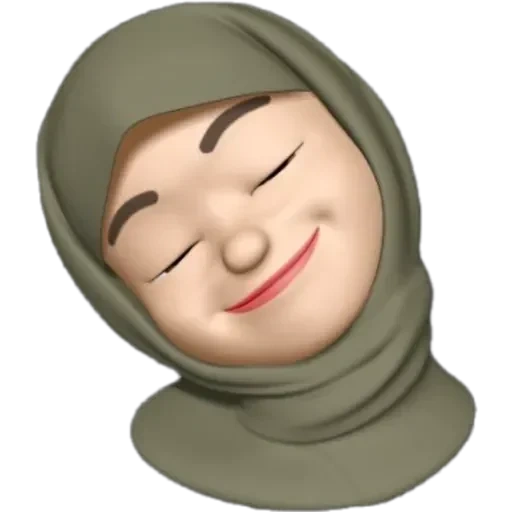 эмодзи в хиджабе, смайлики в хиджабе, telegram stickers, эмоджи, memoji