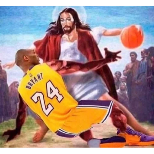 kobi bryant, gesù cristo, kobe bryant 24 art, gesù e satana, nba kobi bryant