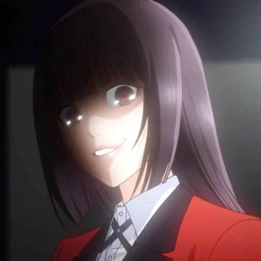 kakegurui, yumeko, девушки из аниме, yumeko jabami, безумный азарт kakegurui