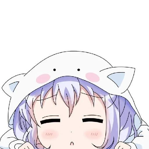 chino kafuu beso, anime querida, anime un, anime kawai, sonrisa de anime