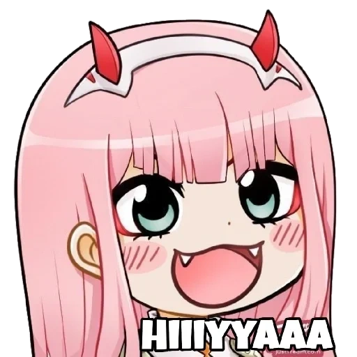 zero two chibi, zero two chibi, 02 honig in franks, nya kawaii, anime emoticons