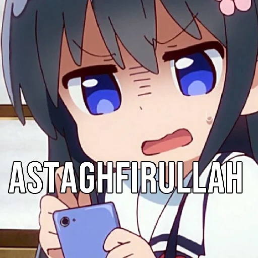 anime kawai, karakter anime, watashi ni tenshi ga maiorita meme, ide anime, anime funny