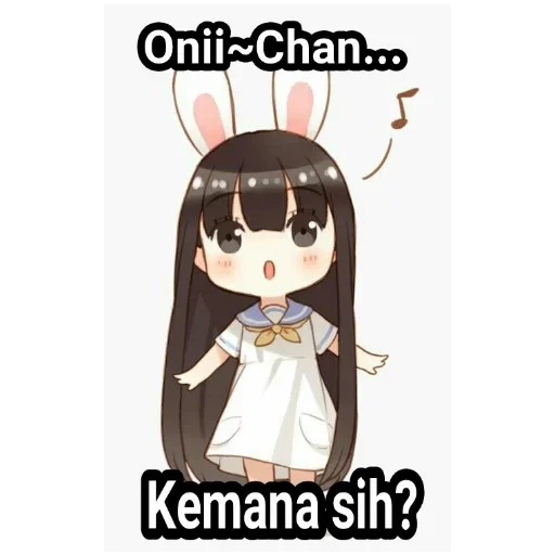 lovely anime rabbits chibi, anime kawai, anime lovely, chan, anime gambar lucu anime