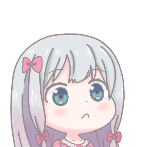 sagiri, drawings of anime, anime characters, to instruct vaiber in the form of anime