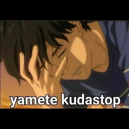air mata dalam anime, karakter anime, anime boys, anime cry