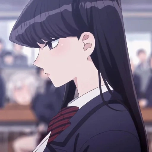 komi san, anime 2021, komi san renzo, komi san wa komyushou desu, komi san tiene problemas con la comunicación