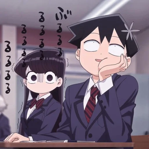 anime, komi san, komi san wa, anime moment, nasja kamenskih