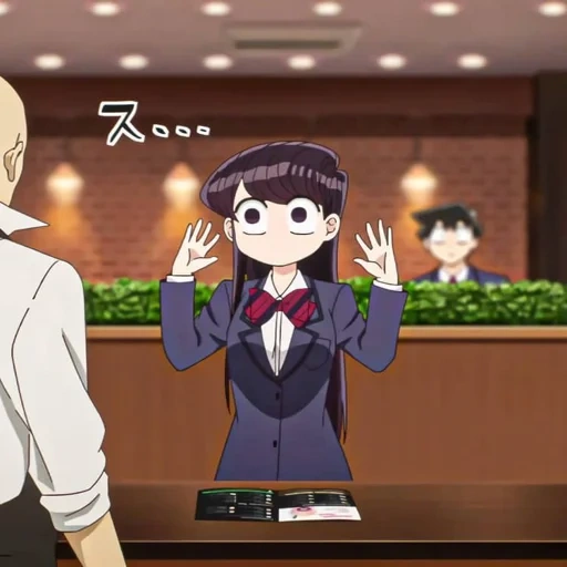 anime, komi san, komi san wa comyushou desu, komi san wa komyushou desu, marco de anime de komi canon comunicate