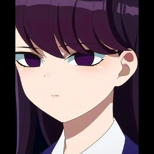 komi san, komi shouko, anime girl, anime charaktere, umineko no naku koro ni