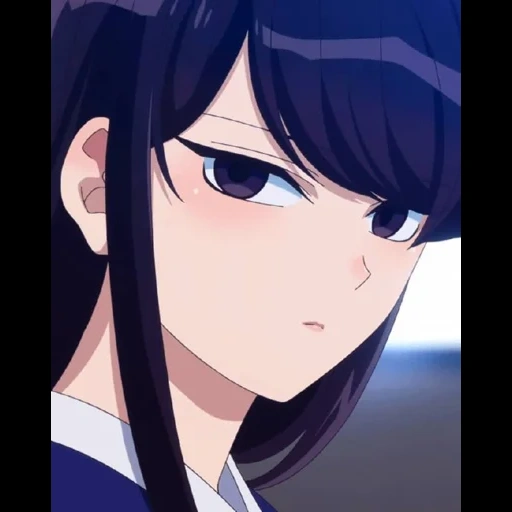 komi san, shouko komi, anime girl, anime charaktere, bugipop lacht nie anime untertitel 2019