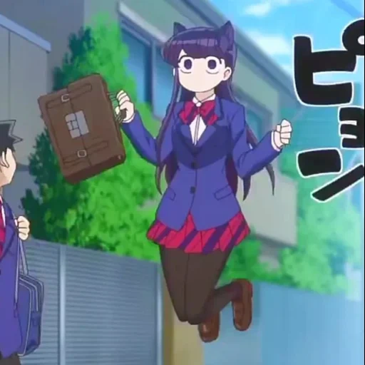 anime, komi san, the best anime, anime novelty, komi has a communication 1 season season 1