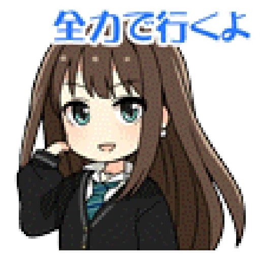 sile, anime girls, rin shibuya idol, rin is not, rin shibuya chibi