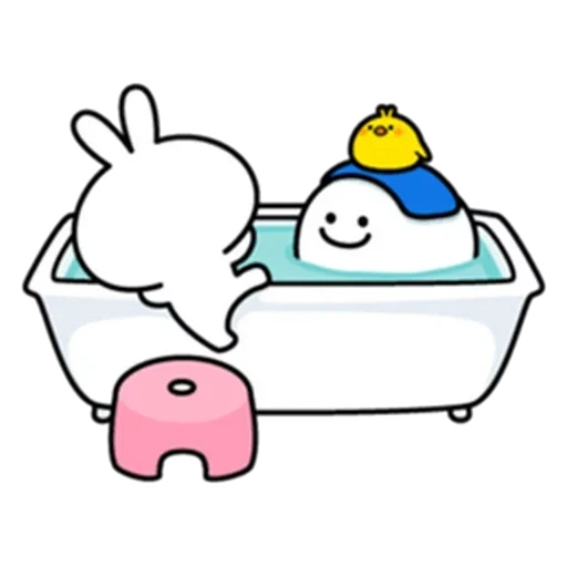 spoiled, bathtub pattern, kavai's picture, lovely kavai paintings, cute bathroom sketch