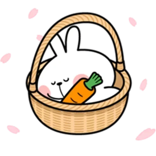 rabbit drawing, bunny basket, template basket rabbit, easter xb drawings rabbit basket, tuagom puffy bear and rabbit animation
