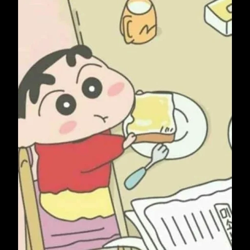 син-тян, человек, shin chan, cute cartoon, милые рисунки аниме