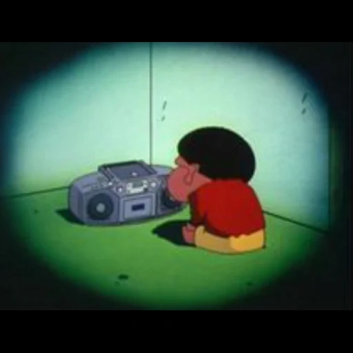 retro, sakata, darkness, cartoon sadness, sentakuya shin-chan laundryman