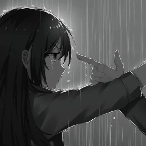 аниме, аниме арты, грустные аниме, аниме пары грустные, грустные аниме рисунки