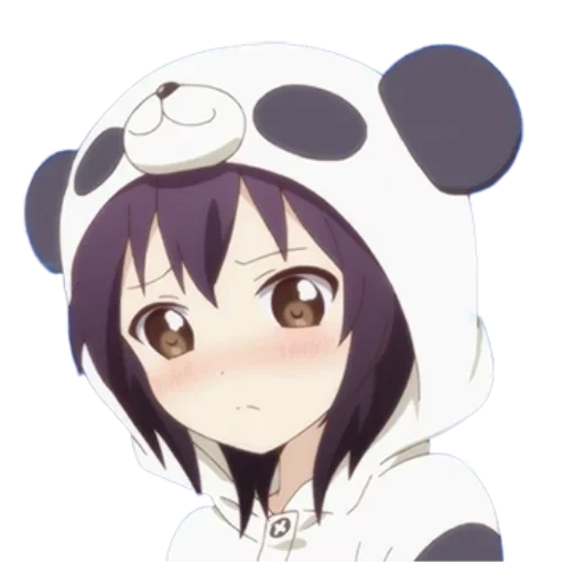 панда аниме, девушка панда, юи фунами панда, аниме девушка панда, персонаж женщины аниме пандой