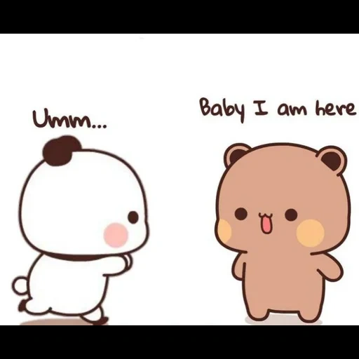 screenshot, anime cute, the drawings are cute, the animals are cute, cute chibi bear