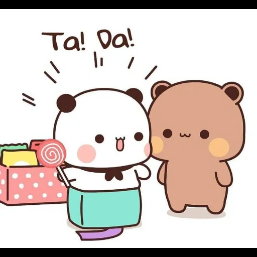 клипарт, cute bear, панда милая, рисунки милые, рисунки кавай