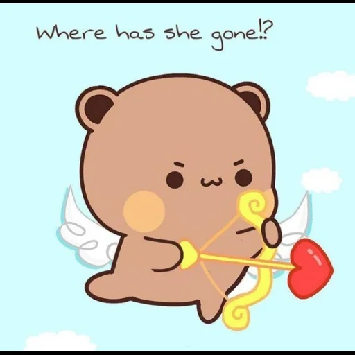 клипарт, cute bear, милые рисунки, little bear kawaii, mocha bear валентинка