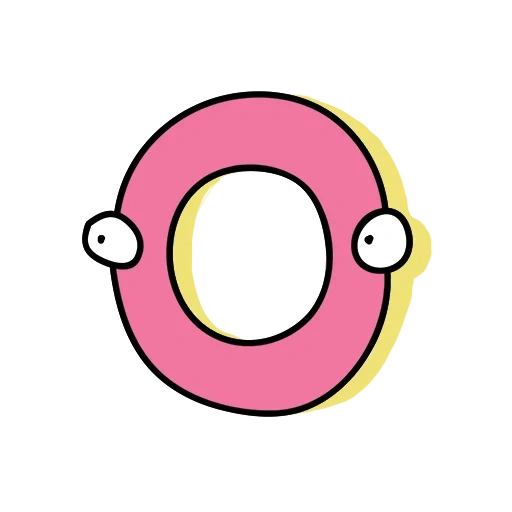 alphabet, text, letter o, donut pink, letters in the alphabet