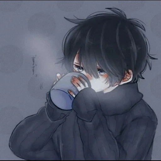 anime guy, anime junge traurig, der weinende anime-mann, anime-mann traurig, anime freund traurig kunst