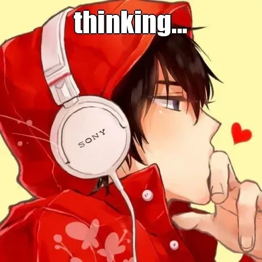 anime boy, animation art boy, headphone male art, guy earphone animation, anime boy headphones