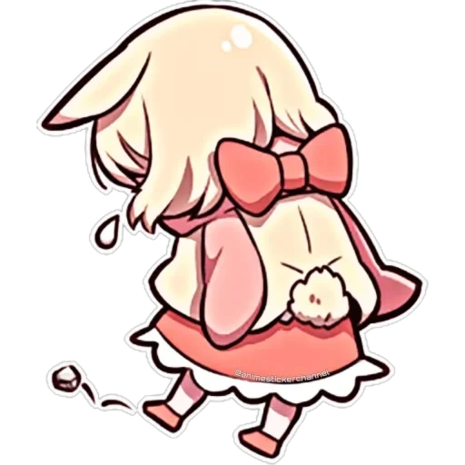 la parete rossa, anime, anime chibi, sweetie bunny