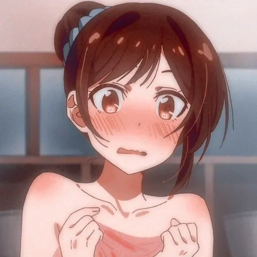 anime, anime ideas, anime girls, anime characters, mizuhara chizuru is embarrassed