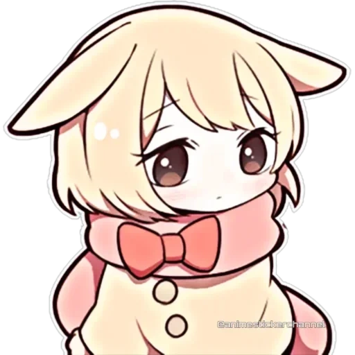 chibi, bunny, sweetie, anime chibi, anime kawai