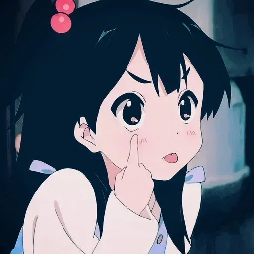 anime, image, anime mignon, anime lavochka tamako, l'anime montre la langue