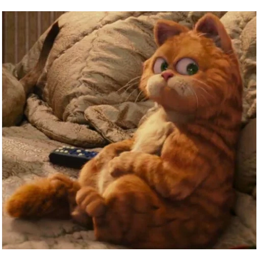 garfield 2004, film di garfield, garfield 3d, cartoon garfield, gatto rosso cartoon garfield