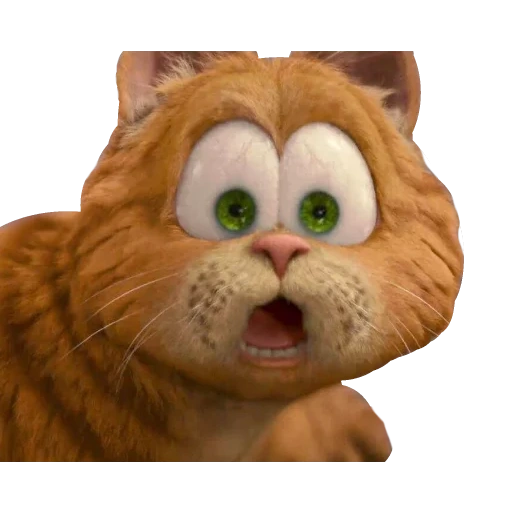 garfield 2, katze garfield, cat garfield schock, cat garfield augen, cartoon garfield 1