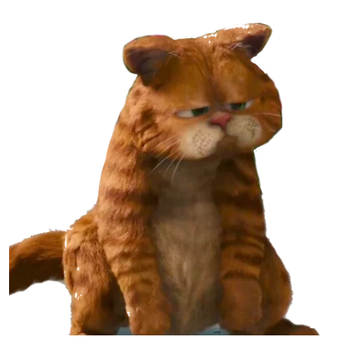 garfield, garfield cat, garfield 2004, garfield kucing merah, garfield arogant red cat