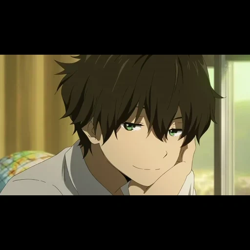 figure, anime boy, kazutaro oki, personnages d'anime, oreki anime sleep