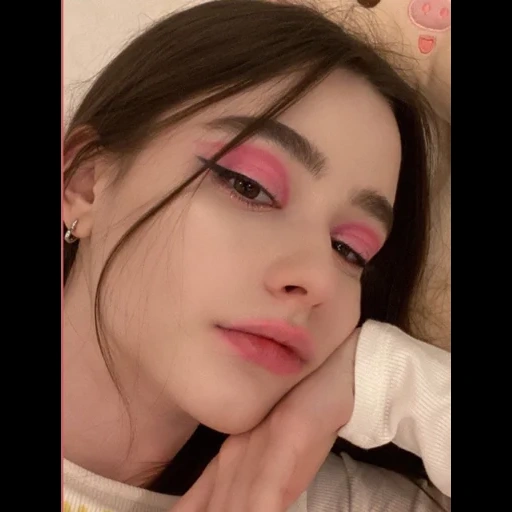 young woman, makeup ideas, korean makeup, dasha taran makeup, korean eye makeup