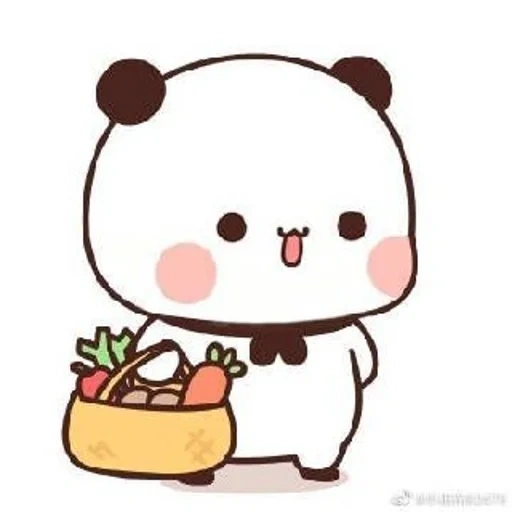 kawaii, kawaii zeichnungen, süße zeichnungen von chibi, kawaii panda brownie, süße kawaii zeichnungen