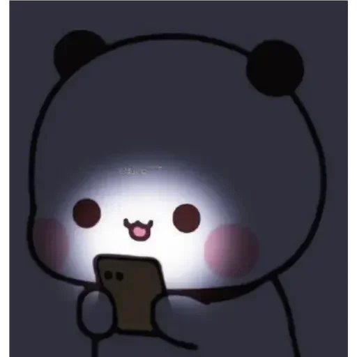 chuanjing, figura, urso fofo, padrão bonito, padrão de panda fofo