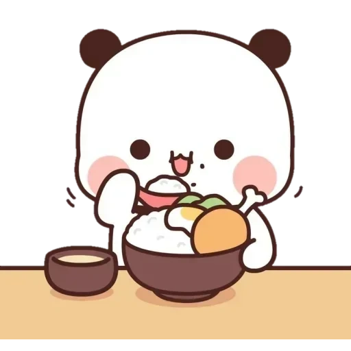 kawaii, gambar kavai, gambar lucu, gambar chibi yang lucu, panda adalah gambar yang manis