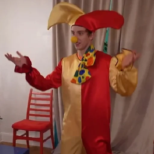 детский костюм петрушки, костюм скомороха взрослый, карнавальный костюм скоморох, костюм карнавальный шут скоморох, взрослый карнавальный костюм скоморох арт.1993
