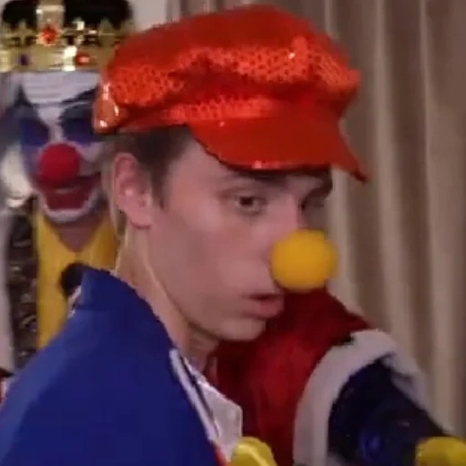 der clown, the boy, arsyuscha der clown, jongleure der clowns, der clown mit der roten nase