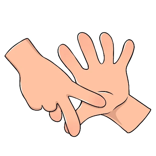 main, ladushi, des doigts, partie du corps, dessin de palmier