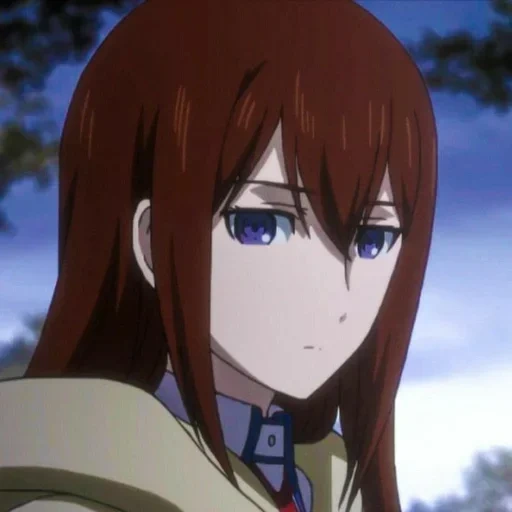 kurisu, portão da estrela porta de cobre de gelo, makise kurisu, castanho, personagem de anime