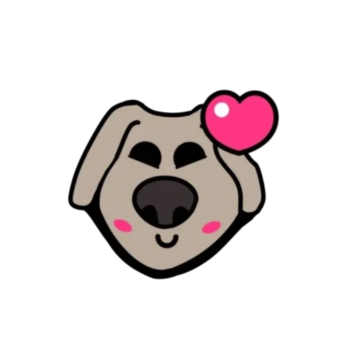 anjing, emoji pug, anjing itu lucu, anjing smiley, sketsa anjing yang cantik