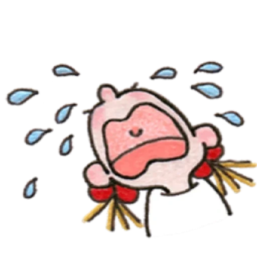 clipart, la oveja está llorando, animación de dibujos animados, la caricatura está llorando bebé, la niña está llorando animación