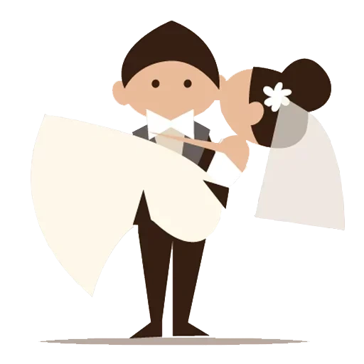 pengantin clipart, clipart pernikahan, ilustrasi pernikahan, pengantin vektor, karakter vektor pernikahan