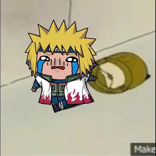 naruto, ninja de fuego chibi, naruto chibi, naruto red cliff minato, ninai nami y ze chibi