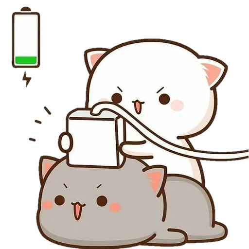 kawaii drawings, dear drawings are cute, cute kawaii drawings, lovely kawaii cats, kawaii cats love